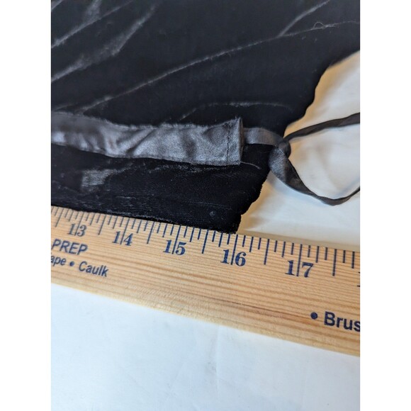 Carol Little Black Velvet Skirt10 Gypsy Peasant Sequins Hippie Boho Fairy Beaded - Picture 11 of 12